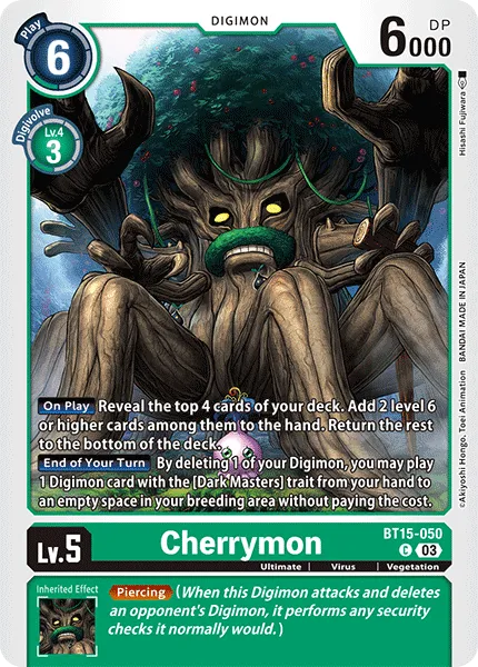 Cherrymon &mdash; Digimon Card Game card