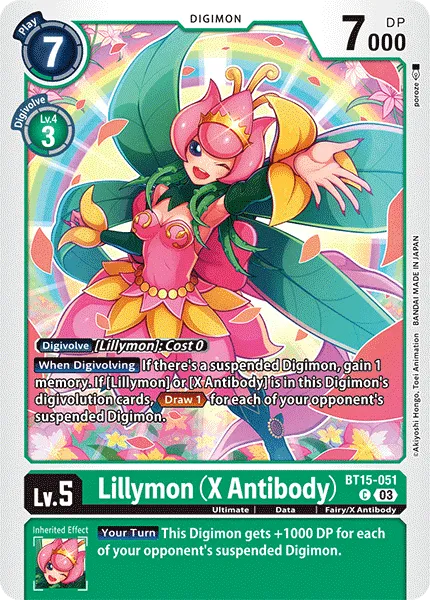 Lillymon (X Antibody) &mdash; Digimon Card Game card