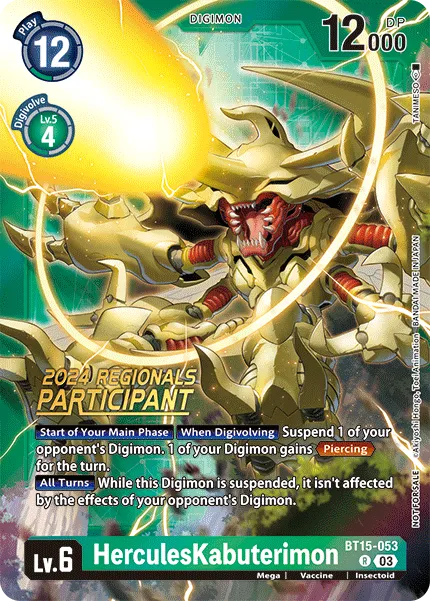HerculesKabuterimon &mdash; Digimon Card Game card