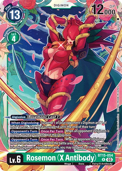 Rosemon (X Antibody) &mdash; Digimon Card Game card