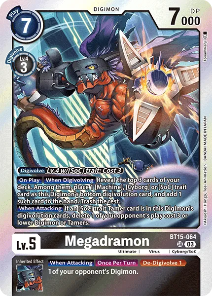 Megadramon &mdash; Digimon Card Game card