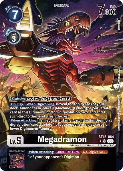 Megadramon &mdash; Digimon Card Game card