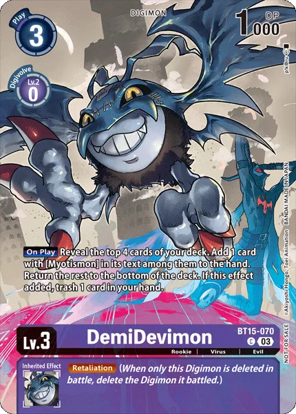 DemiDevimon &mdash; Digimon Card Game card
