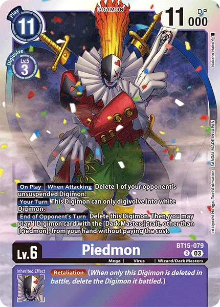 Piedmon &mdash; Digimon Card Game card