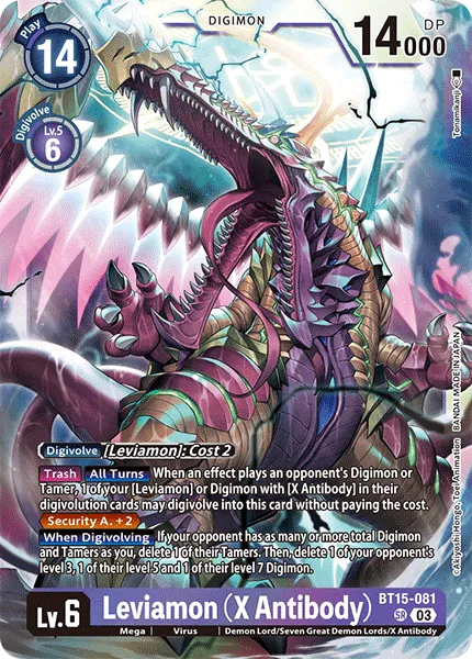 Leviamon (X Antibody) &mdash; Digimon Card Game card