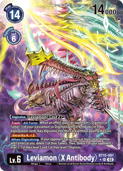 Leviamon (X Antibody) &mdash; Digimon Card Game card
