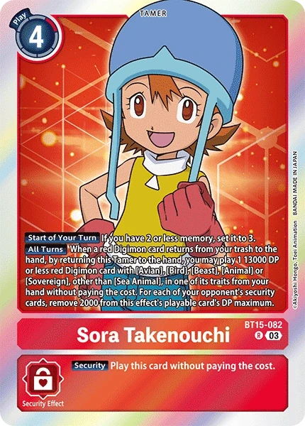Sora Takenouchi &mdash; Digimon Card Game card
