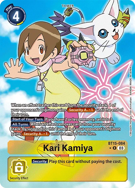 Kari Kamiya &mdash; Digimon Card Game card