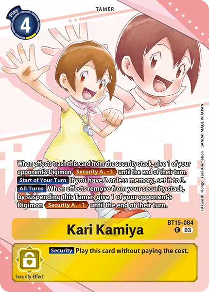 Kari Kamiya &mdash; Digimon Card Game card