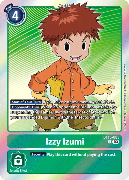 Izzy Izumi &mdash; Digimon Card Game card