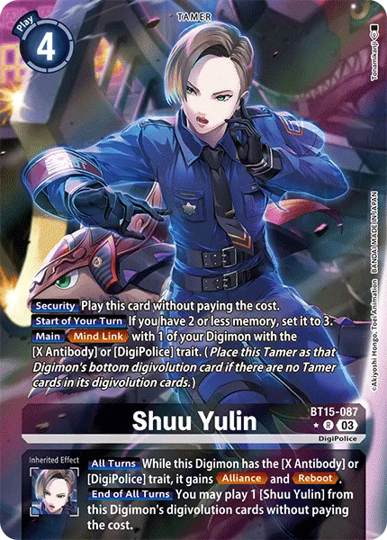 Shuu Yulin &mdash; Digimon Card Game card