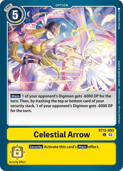 Celestial Arrow &mdash; Digimon Card Game card