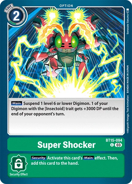 Super Shocker &mdash; Digimon Card Game card