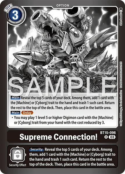 Supreme Connection! &mdash; Digimon Card Game card