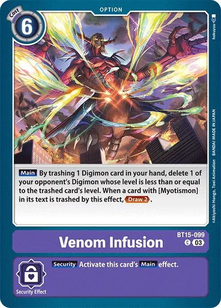 Venom Infusion &mdash; Digimon Card Game card