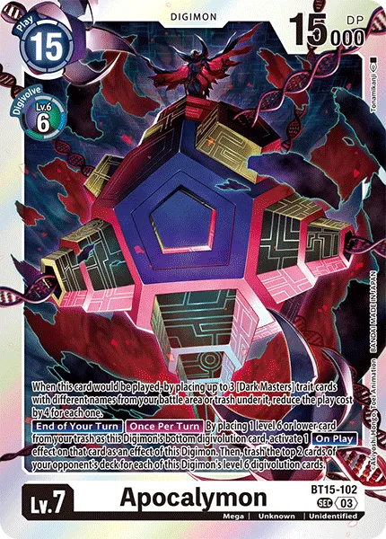 Apocalymon &mdash; Digimon Card Game card