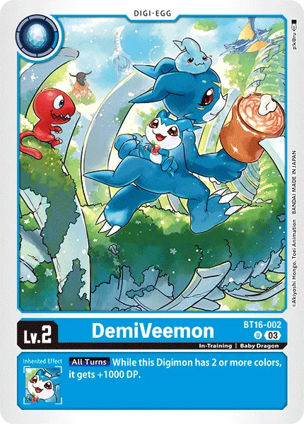 DemiVeemon &mdash; Digimon Card Game card