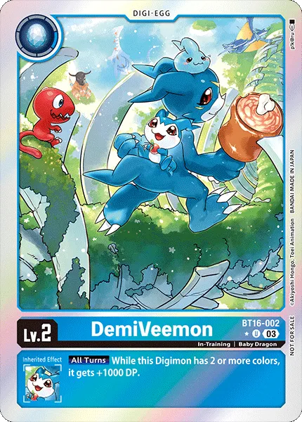 DemiVeemon &mdash; Digimon Card Game card