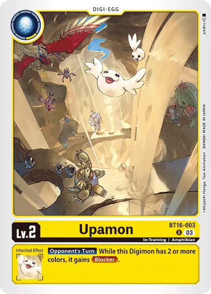 Upamon &mdash; Digimon Card Game card
