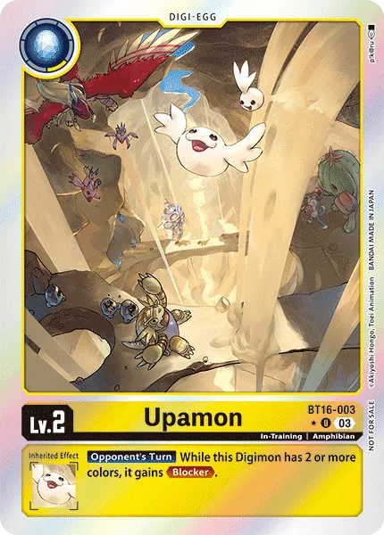 Upamon &mdash; Digimon Card Game card
