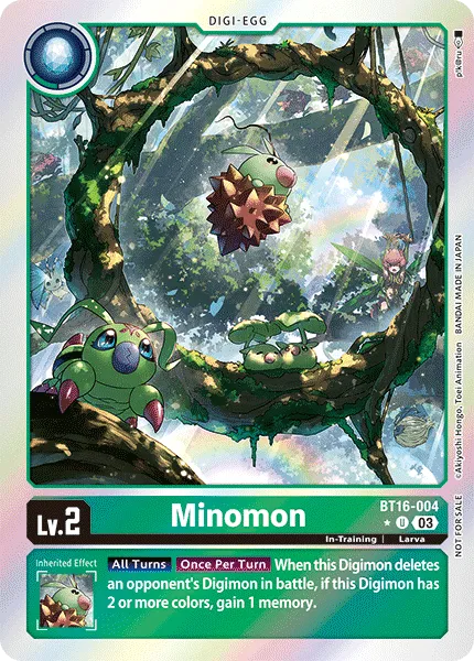 Minomon &mdash; Digimon Card Game card