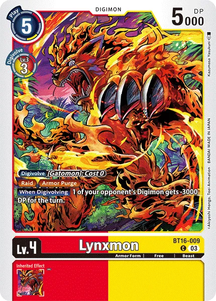 Lynxmon &mdash; Digimon Card Game card