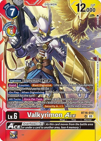 Valkyrimon ACE &mdash; Digimon Card Game card