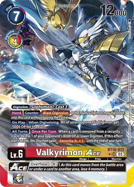 Valkyrimon ACE &mdash; Digimon Card Game card