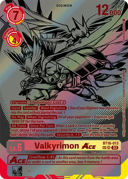 Valkyrimon ACE &mdash; Digimon Card Game card