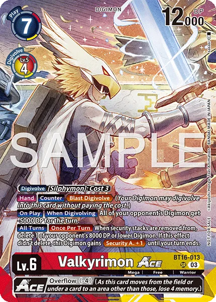 Valkyrimon ACE &mdash; Digimon Card Game card