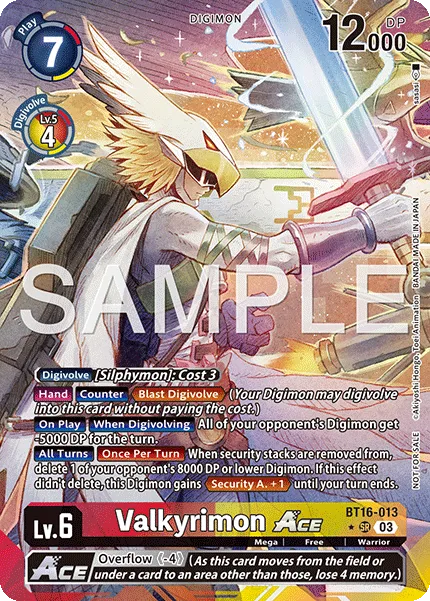 Valkyrimon ACE &mdash; Digimon Card Game card