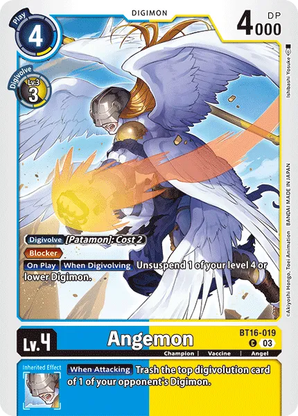 Angemon &mdash; Digimon Card Game card