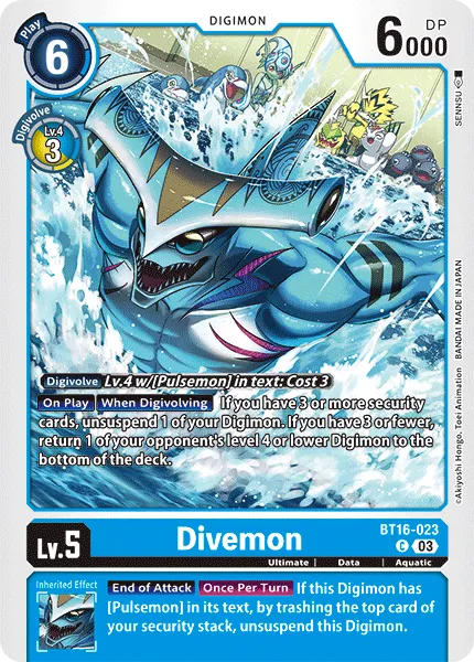 Divemon &mdash; Digimon Card Game card