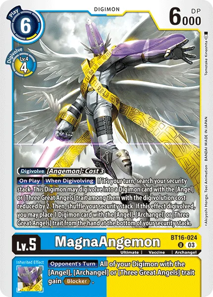 MagnaAngemon &mdash; Digimon Card Game card