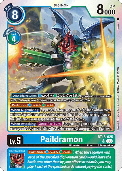 Paildramon &mdash; Digimon Card Game card