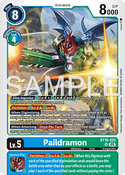 Paildramon &mdash; Digimon Card Game card