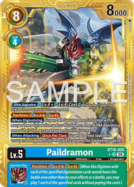 Paildramon &mdash; Digimon Card Game card