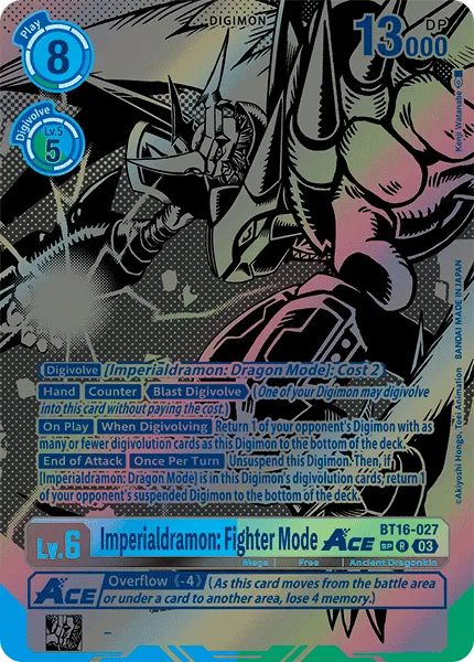 Imperialdramon: Fighter Mode ACE &mdash; Digimon Card Game card