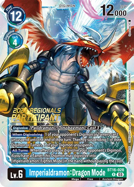 Imperialdramon: Dragon Mode &mdash; Digimon Card Game card