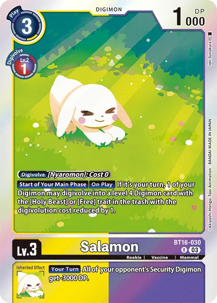 Salamon &mdash; Digimon Card Game card