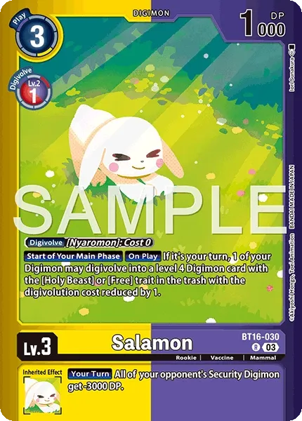 Salamon &mdash; Digimon Card Game card