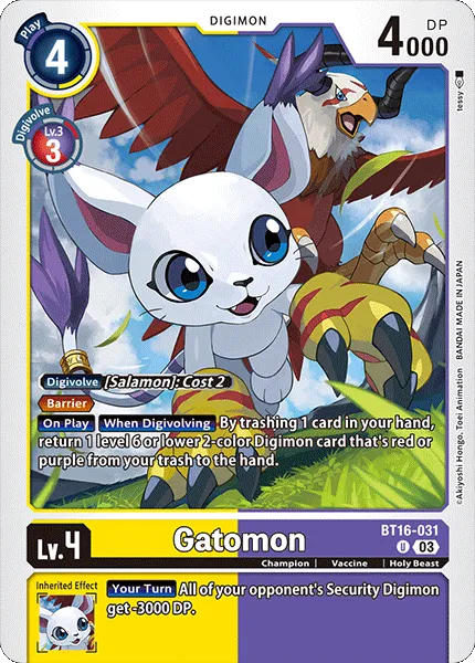Gatomon &mdash; Digimon Card Game card