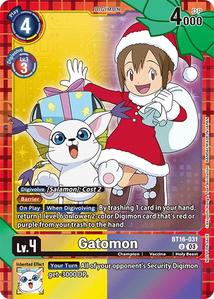 Gatomon &mdash; Digimon Card Game card