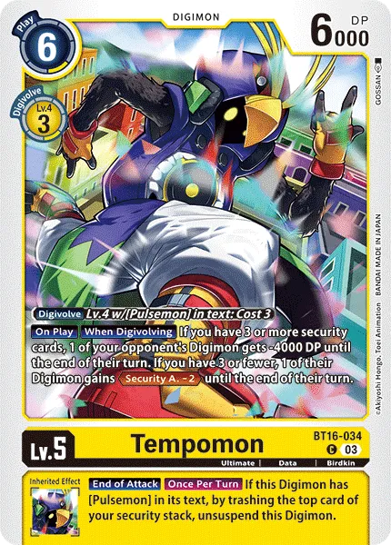 Tempomon &mdash; Digimon Card Game card