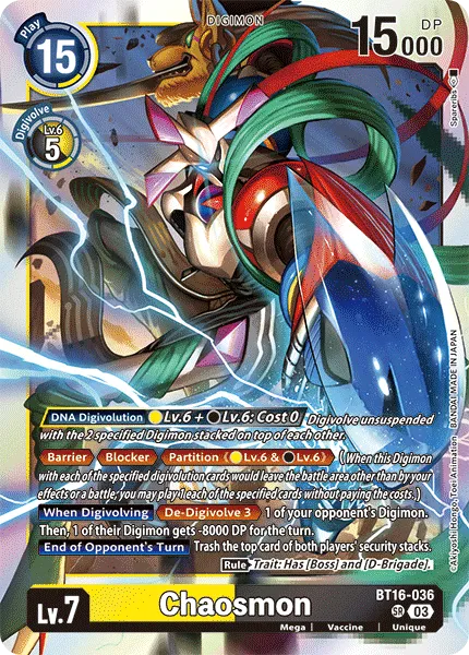 Chaosmon &mdash; Digimon Card Game card
