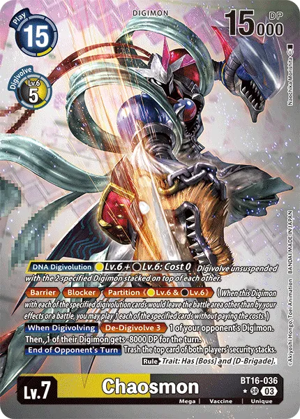 Chaosmon &mdash; Digimon Card Game card