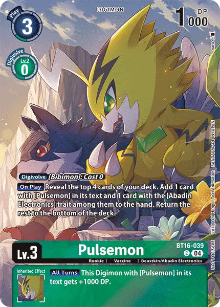 Pulsemon &mdash; Digimon Card Game card
