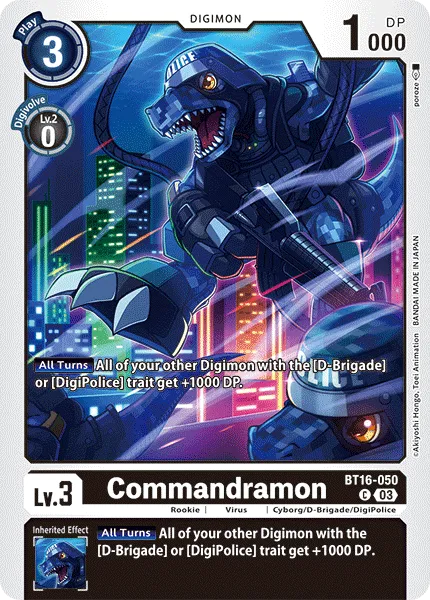 Commandramon &mdash; Digimon Card Game card