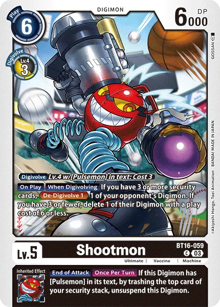 Shootmon &mdash; Digimon Card Game card