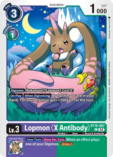 Lopmon (X Antibody) &mdash; Digimon Card Game card